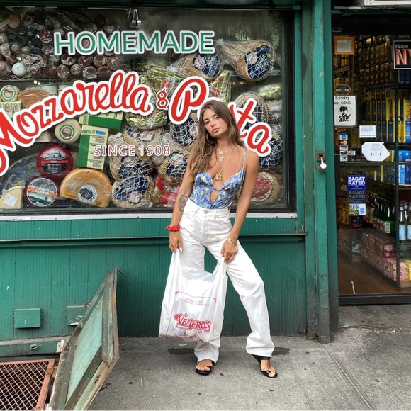 HEAVY MANNERS VANILLA SKY DENIM WITH TAGS - Picture 2 of 7